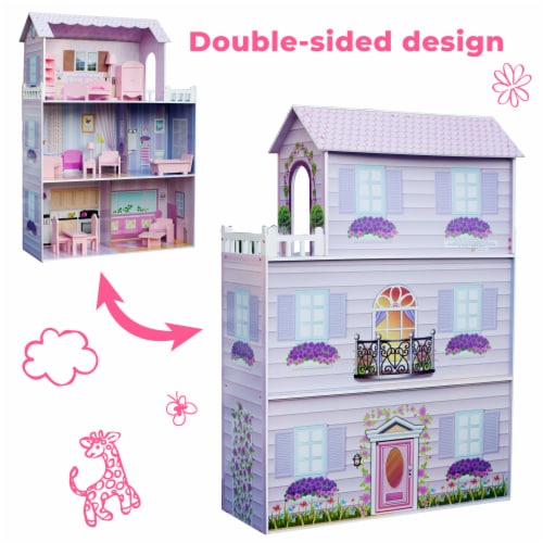 Pink and purple dollhouse top