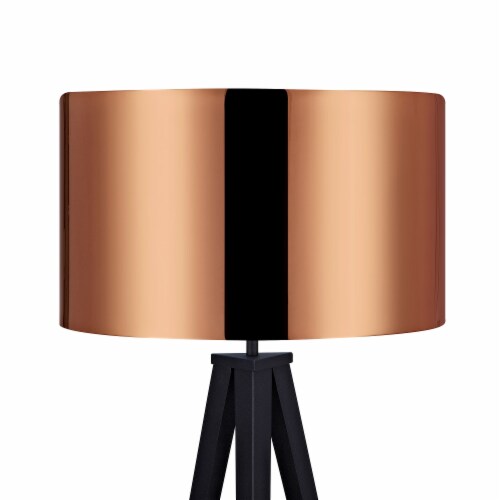 Teamson Design Versanora Romanza Tripod Metal Floor Lamp in Copper