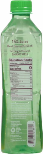 Alo® Zero Calorie Peach Plum Aloe Vera Juice Perspective: left