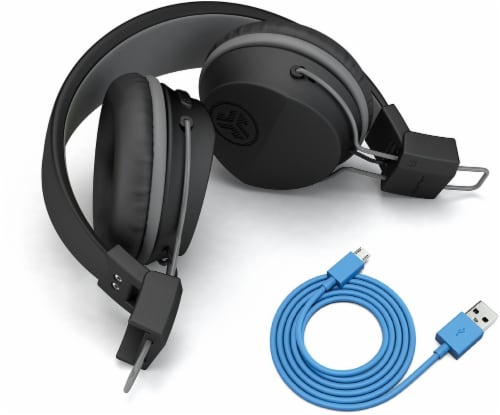 JLab Audio Neon Bluetooth Wireless On-Ear Headphones - Black Perspective: left