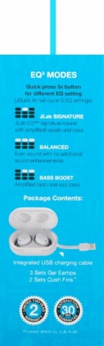 JLab Audio JBuds Air True Wireless Earbuds - White Perspective: left