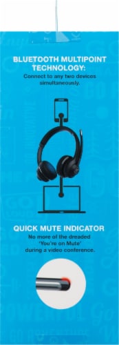 JLab Audio Go Work Headphone - Black Perspective: left