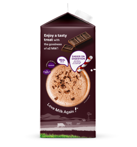 a2 Milk™ 2% Reduced Fat Chocolate Milk Perspective: left
