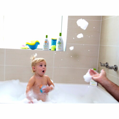 Babyganics Chamomile Verbena Baby Shampoo + Body Wash Pump Bottle Perspective: left