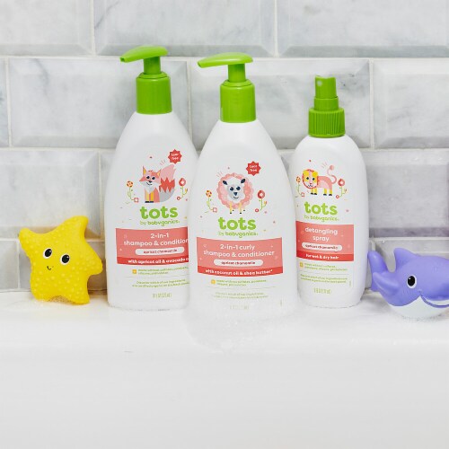 BABYGANICS 2-in-1 Shampoo & Conditioner Apricot Chamomile Perspective: left