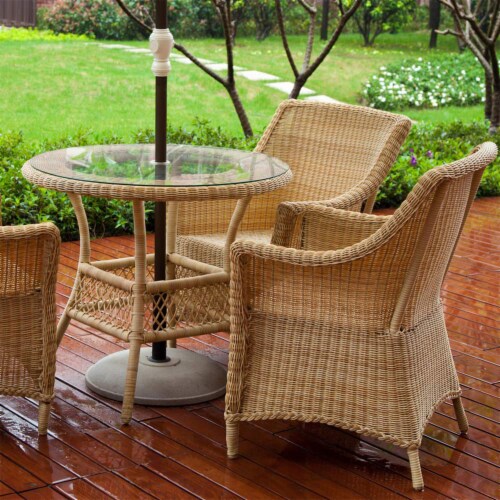 48 inch round tempered glass patio table top discount