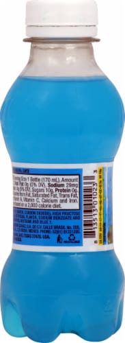 Fruity King Blueberry Soda Bottle Perspective: left