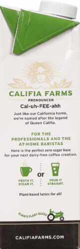 Califia Farms® Dairy Free Barista Blend Almond Milk Creamer Perspective: left
