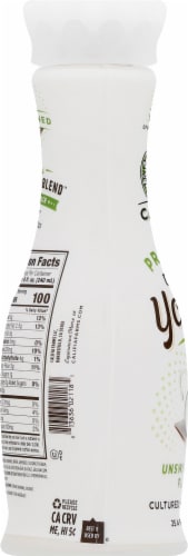 Califia Farms Unsweetened Plain Probiotic Dairy Free Yogurt Drink Perspective: left