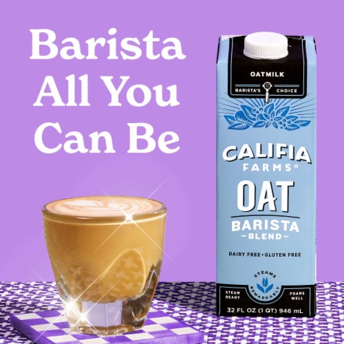 Califia Farms® Oat Barista Blend Oatmilk Perspective: left