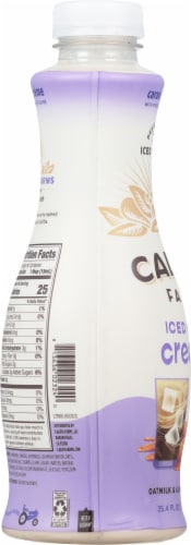 Califia Farms Caramel Crème Iced Café Mixer Iced Coffee Creamer Perspective: left