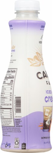 Califia Farms Caramel Crème Iced Café Mixer Iced Coffee Creamer Perspective: left