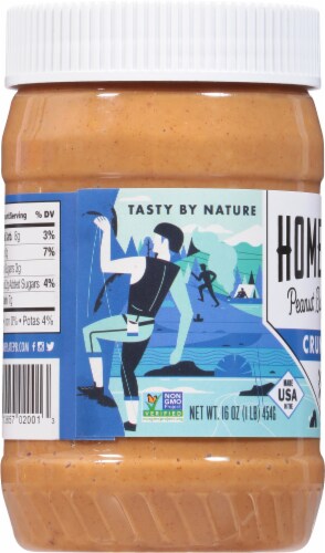 HomePlate Crunchy Peanut Butter Spread Perspective: left