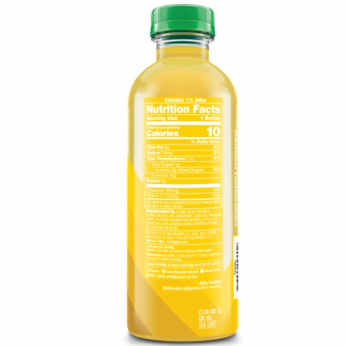 Bai Boost Pineapple Passion Fruit Caffeinated Antioxidant Beverage Perspective: left