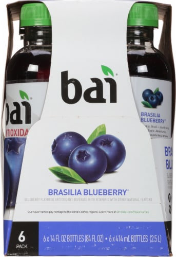 Bai® Blueberry Flavored Bottled Water Perspective: left