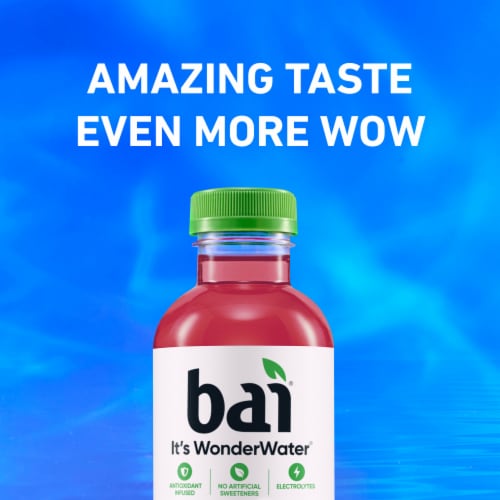 Bai Raspberry Lemon Lime Water Beverage Bottle Perspective: left