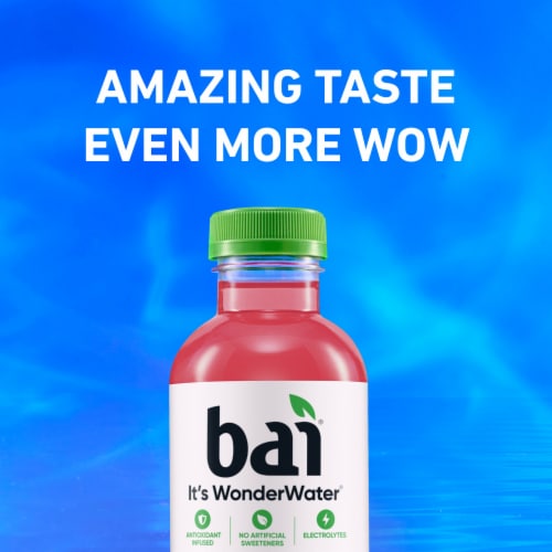 Bai Simbu Strawberry Antioxidant Infused Water Beverage Bottle Perspective: left