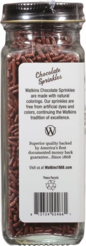 Watkins Gourmet Chocolate Decorating Sprinkles Perspective: left
