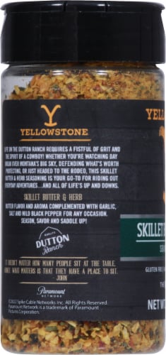 Yellowstone Butter & Herb Seasoning and Rub Perspective: left