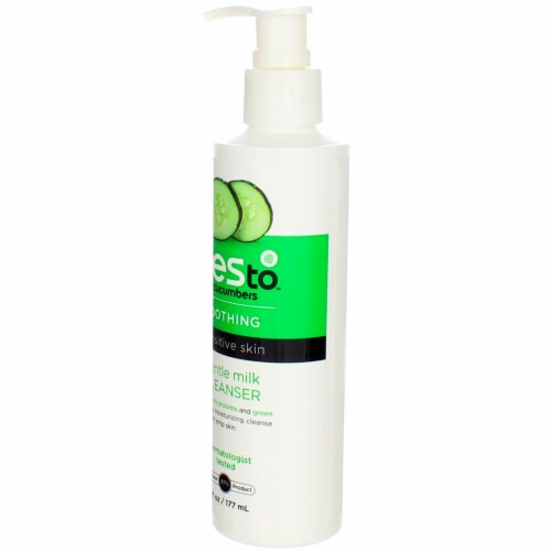 Yes To Cucumbers Soothing Gentle Milk Cleanser, 6 fl oz Perspective: left
