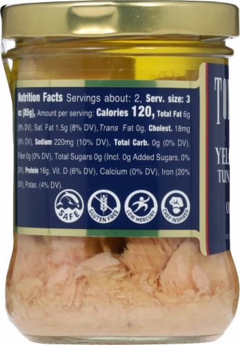 Tonnino Tuna Fillets in Olive Oil Perspective: left