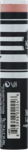 Kokie Professional Nude Peach Matte Lipstick Perspective: left