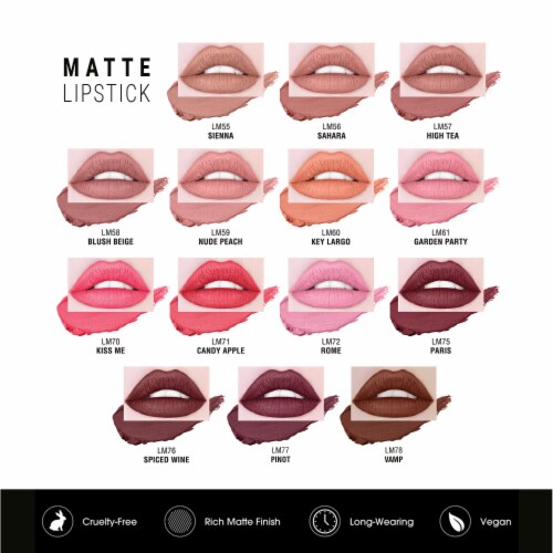 Kokie Professional Garden Party Matte Lipstick Perspective: left
