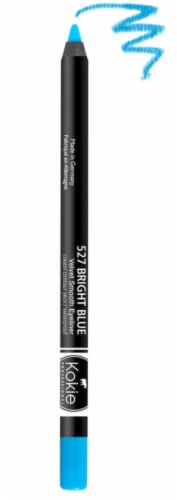 Kokie Professional 527 Bright Blue Velvet Smooth Eyeliner Perspective: left