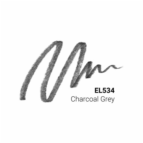 Kokie Professional Velvet Smooth Eyeliner Waterproof Longwearing EL534 Charcoal Gray Perspective: left