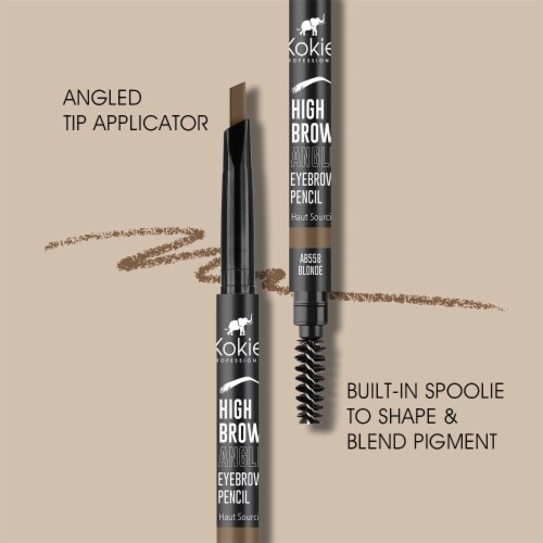 Kokie Professional High Brow Angled Matte Brow Pencil AB558 Blonde Perspective: left
