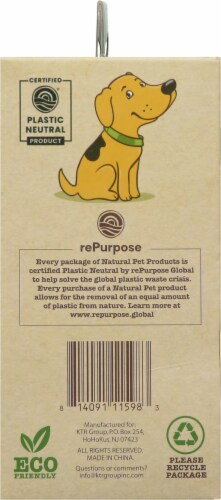 Natural Pet Recycled Plastic Poop Bags 120 ct Perspective: left