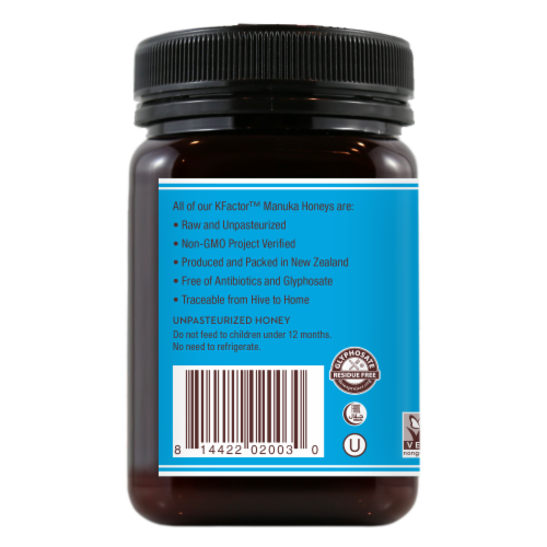 Wedderspoon Raw Multifloral Manuka Honey Perspective: left