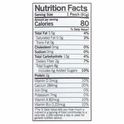 Forager Project Dairy Free Organic Kids Strawberry Cashewmilk Yogurt 3.2 oz Perspective: left