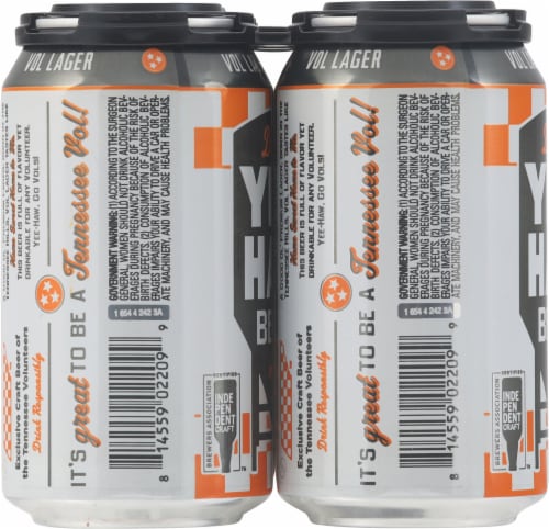 Yee Haw® Beer Tennessee Volunteers Can Perspective: left