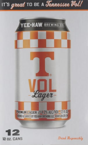 Yee Haw® Brewing Co. Lager Perspective: left