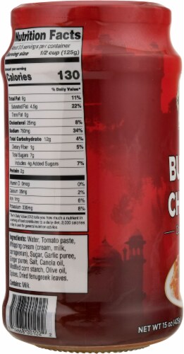 KFI Butter Chicken Cooking Sauce Perspective: left