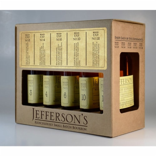 Jefferson's Wood Experiment Whiskey Boxed Set Perspective: left