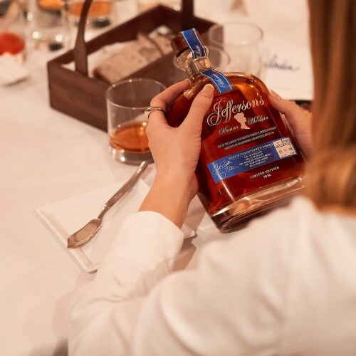 Jefferson's Marian Mclain Blend Of Straight Bourbon Whiskey Perspective: left