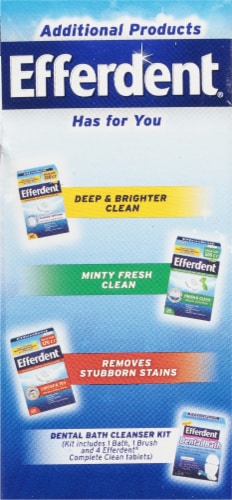 Efferdent Complete Clean Tablets Perspective: left