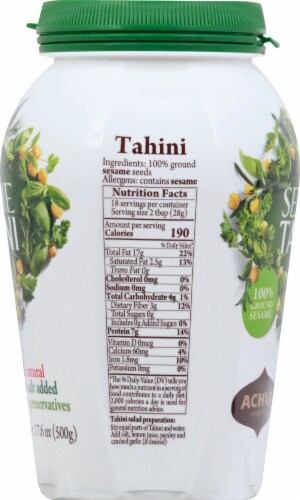 Achva Sesame Tahini Perspective: left