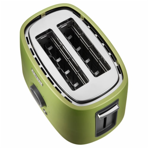 Sencor Light Green 2-Slot Toaster with Digital Button and Rack Perspective: left