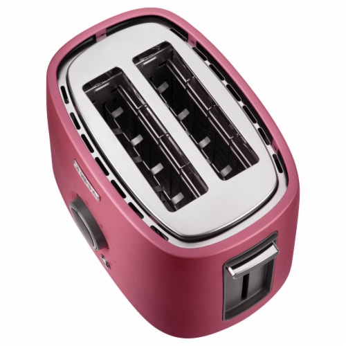 Sencor 2-Slot Toaster with Digital Button and Rack - Red Perspective: left