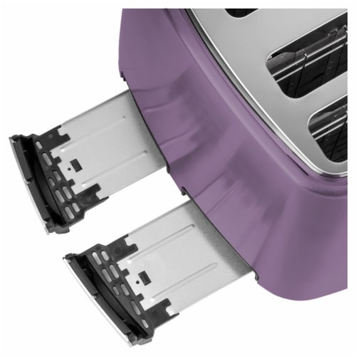 Sencor 4-Slot Toaster with Digital Button and Rack - Violet Perspective: left