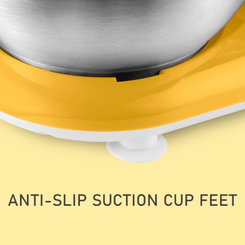 Sencor Stand Mixer with Pouring Shield - Yellow Perspective: left