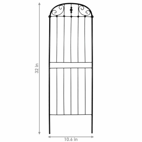 Sunnydaze 32 in Steel Wire Traditional Garden Plant Trellis - Set of 2 Perspective: left