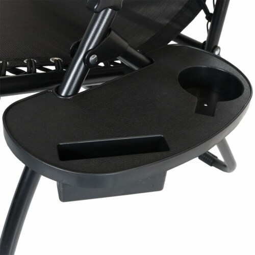 Sunnydaze Zero Gravity Reclining Lounge Chairs Set of 2 with Side Table