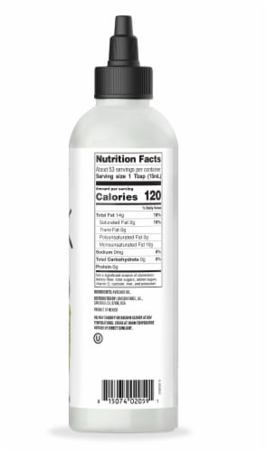 Chosen Foods 100% Pure Avocado Oil, Squeeze Bottle Perspective: left