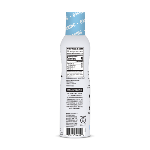 Chosen® Foods Avocado Oil with Vanilla Baking Spray Perspective: left