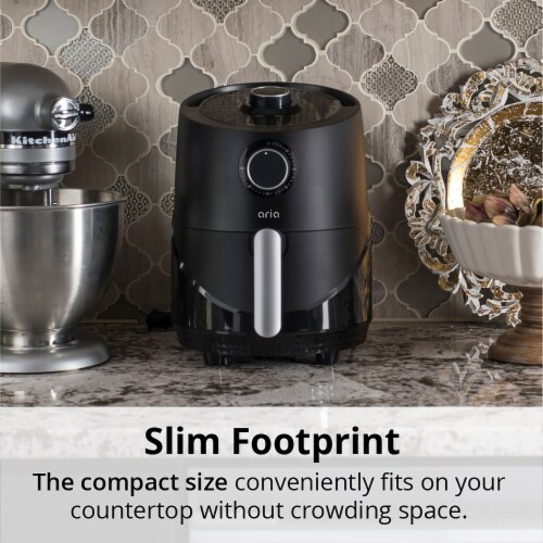 3 Qt. Black TeflonFree Ceramic Air Fryer with Recipe Book, 1 Kroger