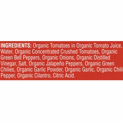 Late July Organic Mild Salsa Perspective: left